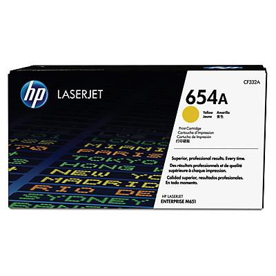 HP 654A Yellow Original LaserJet Toner Cartridge Color Laserjet M651 (15,000 pages)