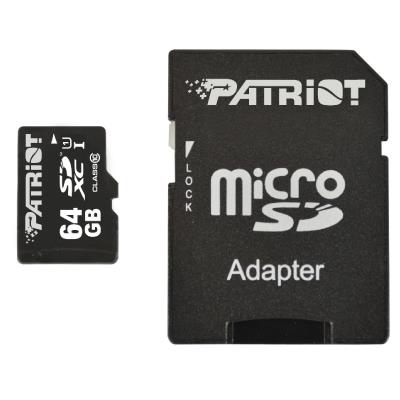 Patriot LX Series 64GB Class 10 microSDXC Flash Card (PSF64GMCSDXC10)