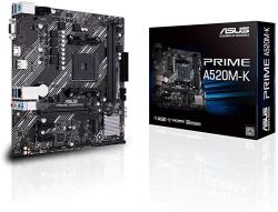 Asus PRIME A520M-K Processor family AMD Processor socket AM4 DDR4 Memory slots 2 Supported hard disk drive interfaces M.2, SATA Number of SATA connectors 4 Chipset AMD A Micro ATX | 90MB1500-M0EAY0
