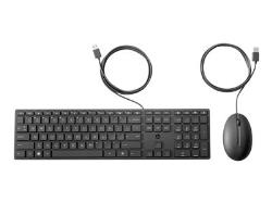 HP 320MK USB Wired Mouse Keyboard Combo - Black - US ENG | 9SR36AA#ABB