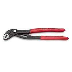 Knipex 87 01 250 Cobra® High-Tech Water Pump Pliers, Grey Atramented Coated with Non-Slip Plastic, 250 mm, red, 87 01 250 SBA | KX8701250