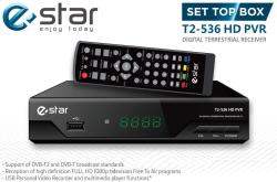 Imtuvas eStar DVBT2 536 HD Black | 536HD