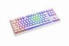 Žaidimų klaviatūra Modecom LanParty RGB Pudding Edition White | Mechaninė | Laidinė | Outemu Blue | su spalvotu apšvietimu