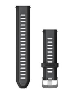 Garmin watch strap Quick Release 20mm, black/slate grey | 010-11251-AG