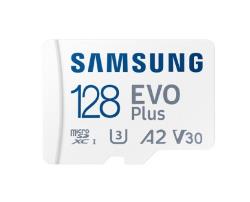 Samsung | MicroSD Card | EVO Plus | 128 GB | microSDXC Memory Card | Flash memory class U3, V30, A2 | MB-MC128SA/EU