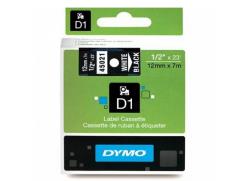 Dymo label printer tape D1 12mmx7m, white/black | S0720610