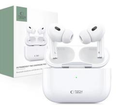 Tech-Protect wireless earbuds UltraBoost TWS Earphone Pro, white | 5906203690992