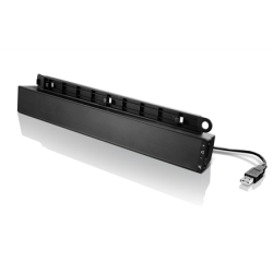 Lenovo USB Soundbar 0A36190 Speaker type Soundbar, USB, Black, 2.5 W (Ekspozicinė prekė) | Akcija išpardavimas