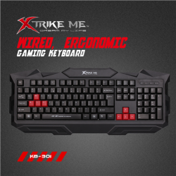 Žaidimų klaviatūra XTRIKE ME KB301, EN/RU | KB301 EN/RU | Cyber Week išpardavimas