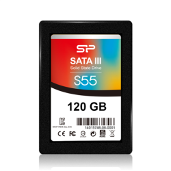 Kietasis diskas Silicon Power Slim S55 120 GB, SSD interface SATA, Write speed 420 MB/s, Read speed 550 MB/s | SP120GBSS3S55S25 | Akcija "Cyber Week išpardavimas"