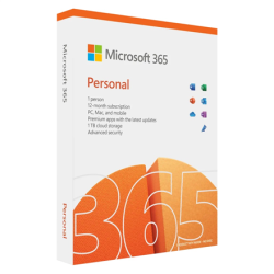 Programa biurui Microsoft 365 Personal, vienam žmogui, vieniem metam, anglų kalba, BOX versija, FFP | QQ2-01399