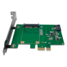 Logilink PC0077 PCI-Express Card, 1x mSATA SSD + 1x SATA HDD