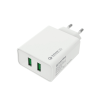 ColorWay AC Charger 2USB Quick Charge 3.0 2xUSB, Fast charging, White, 36 W, 3.0 A