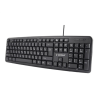 Gembird KB-U-103-RU Standard Wired Full size 104-keys standard keyboard EN/RU 1.4 m Black 424 g