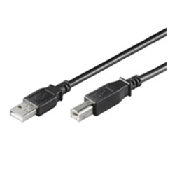 Logilink USB 2.0 connection cable  USB A male, USB B male, 3 m, Black | CU0008