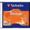 Verbatim DVD-R AZO Matt Silver 4.7 GB, 16 x, Single Slim Case