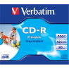 Verbatim CD-R AZO Wide Printable 0.7 GB, 52 x, Jewel Box
