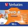 Verbatim DVD-R AZO Wide Printable 4.7 GB, 16 x, DVD-R, 10 Jewel Case