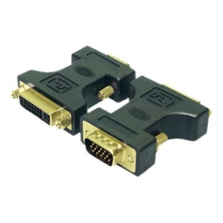 LogiLink® DVI Adapter DVI-I female - VGA DSUB male  Logilink Black | HD DSUB 15-pin male | DVI-D (24+5) female | Vga to dvi adapter | AD0002