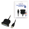 Logilink | USB 2.0 adapter to Paralel (LPT)  DB25 , 1,8m | USB A male | DB25