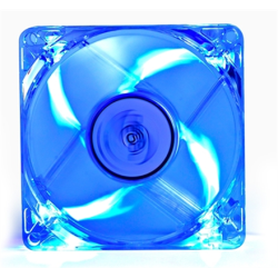 deepcool Xfan 80 mm,  transparent frame with blue LED, 3Pin/2pin case ventilation fan | DP-FLED-XF80LB