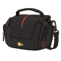 Case Logic Compact System/Hybrid/Camcorder Kit Bag Interior dimensions (W x D x H) 76 x 140 x 89 mm, Black, * Camcorder kit bag; * Interior divider separates hardware and charger; * Side storage pockets for cables and accessories; * Internal, zippered pocket; * Shoulder strap included | DCB305 BLACK