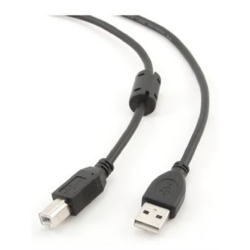 Cablexpert 1.8m USB 2.0 A/B M 1.8 m m, Black | CCF-USB2-AMBM-6