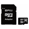Silicon Power 32 GB, MicroSDHC, Flash memory class 4, SD adapter