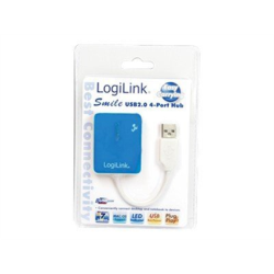 Logilink | USB 2.0 Hub 4-Port, Smile, Blue | UA0136