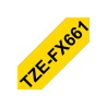 Brother | TZe-FX661 Flexible ID Laminated Tape | Black on Yellow | TZe | 8 m | 3.6 cm