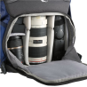 Vanguard Reno 45BL Blue, One bag for all: backpack, daypack or everyday bagMonopod holding systemSecurity back accessErgonomic harness system and breathable suspension systemRain cover included, Interior dimensions (W x D x H) 220×130×220 mm mm, Rain cover