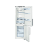Bosch Refrigerator KGE36BW40 Free standing, Combi, Height 186 cm, A+++, Fridge net capacity 215 L, Freezer net capacity 89 L, 38 dB, White