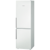 Bosch Refrigerator KGE36BW40 Free standing, Combi, Height 186 cm, A+++, Fridge net capacity 215 L, Freezer net capacity 89 L, 38 dB, White