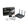 Asus Router RT-N18U 10/100/1000 Mbit/s, Ethernet LAN (RJ-45) ports 4, 2.4GHz, Wi-Fi standards 802.11n, 600 Mbit/s, Antenna type External, Antennas quantity 3, USB ports quantity 2, Access Point/Repeater modes, WiFi SuperSpeed booster for gaming and multitasking, DDWRT support
