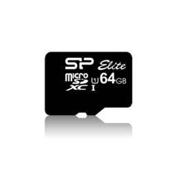 Silicon Power Elite UHS-I 64 GB, MicroSDXC, Flash memory class 10, SD adapter | SP064GBSTXBU1V10SP