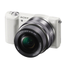 Sony ILCE5100LW.CEC Body + 16-50mm lens Mirrorless Camera Kit, 24.3 MP, ISO 25600, Display diagonal 7.62 ", Video recording, Wi-Fi, TTL, Magnification 0.215 x, CMOS, White, Image sensor size (W x H) 23.5 x 15.6 ", Image stabilization supported on lens