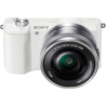 Sony ILCE5100LW.CEC Body + 16-50mm lens Mirrorless Camera Kit, 24.3 MP, ISO 25600, Display diagonal 7.62 ", Video recording, Wi-Fi, TTL, Magnification 0.215 x, CMOS, White, Image sensor size (W x H) 23.5 x 15.6 ", Image stabilization supported on lens