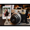 Fujifilm Instax Mini 90 NEO CLASSIC camera + Instax mini glossy (10) Black/Stainless steel, 0.3m - ∞