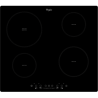 Whirlpool ACM 756/NE Induction, Number of burners/cooking zones 4, Black, Timer