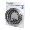 Cable Spiral Wrapping Band 2500*25 mm, silver | Logilink