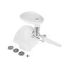 Meat mincer Camry | CR 4802 | White | 600-1500 W | Number of speeds 1 | Middle size sieve, mince sieve, poppy sieve, plunger, sausage filler, vegatable attachment.