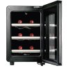 Caso Wine cooler WineCase 6 Free standing, Bottles capacity Up to 6 bottles, Cooling type Peltier technology, Black/Stainless steel