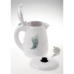 Adler AD 08 Standard kettle, Plastic, White, 850 W, 1 L, 360° rotational base | AD 08 w