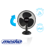 Mesko | Fan | MS 7310 | Table Fan | Black | Diameter 40 cm | Number of speeds 3 | Oscillation | 45 W | No