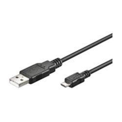 Logilink USB micro-B 180, 1.8m Micro-USB B, USB A, 1.8 m, Black | CU0034