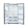 Bosch Refrigerator KAD90VI20 Free standing, Side by Side, Height 177 cm, A+, No Frost system, Fridge net capacity 370 L, Freezer net capacity 163 L, Display, 43 dB, Stainless steel