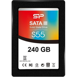 Silicon Power Slim S55 240 GB, SSD interface SATA, Write speed 450 MB/s, Read speed 550 MB/s | SP240GBSS3S55S25