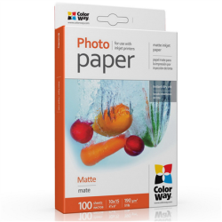 ColorWay Matte Photo Paper, 100 sheets, 10x15, 190 g/m² | PM1901004R