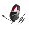 Audio Technica ATH-PDG1 Premium Gaming Headset, 3.5mm (1/8 inch), Over-ear, Microphone, Noice canceling, Black/Red