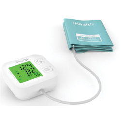 iHealth Track KN-550BT Weight 438 g White/Blue Automatic Calculation of blood pressure (systolic and diastolic), Calculation of heart rate 4 Wireless Bluetooth connection